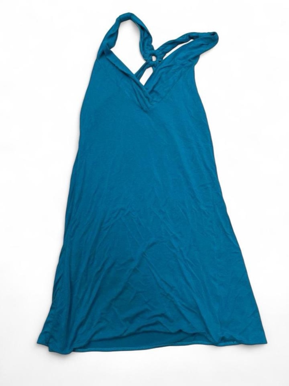 Women’s blue Knot-Back V-Neck dress